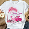 Pink Ribbon Tree & Car, Breast Cancer Survivor Awareness T Shirt