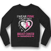 I Wear Pink For My Niece, Ribbon Heart, Breast Cancer Survivor Awareness Shirt