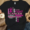 Support Fight Faith Hope, Pink Ribbon, Breast Cancer Survivor Awareness Shirt