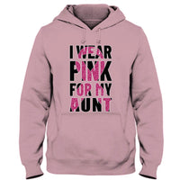 Breast Cancer Warrior Awareness Shirt, I Wear Pink For Aunt, Ribbon