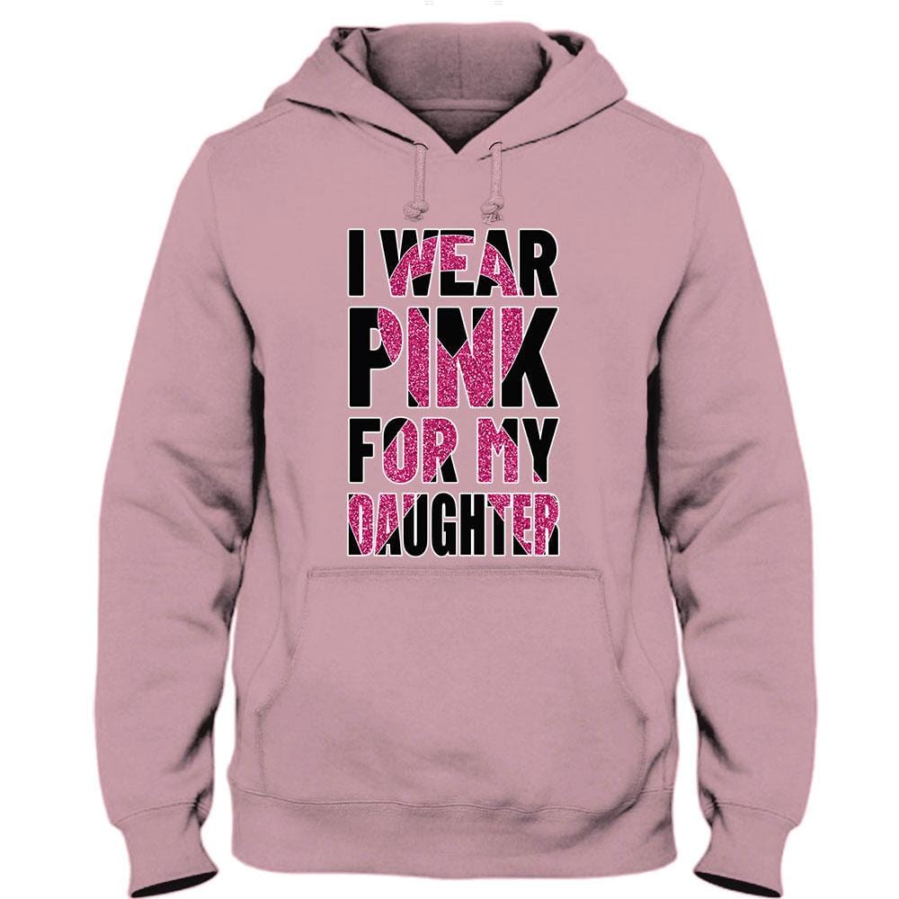 Breast Cancer Warrior Awareness Shirt, I Wear Pink For Daughter, Ribbon