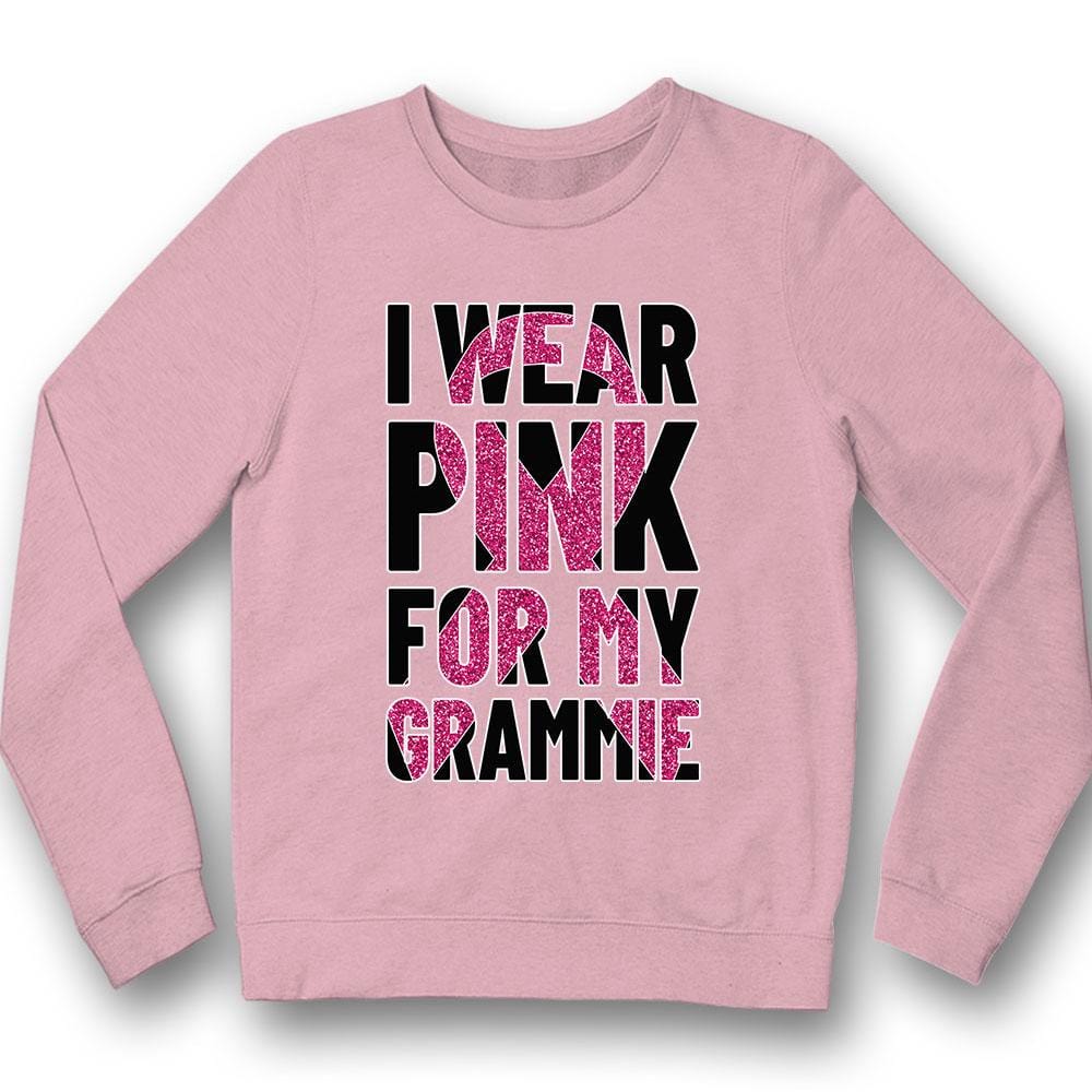 Breast Cancer Survivor Awareness Shirt, I Wear Pink For Grammie, Ribbon