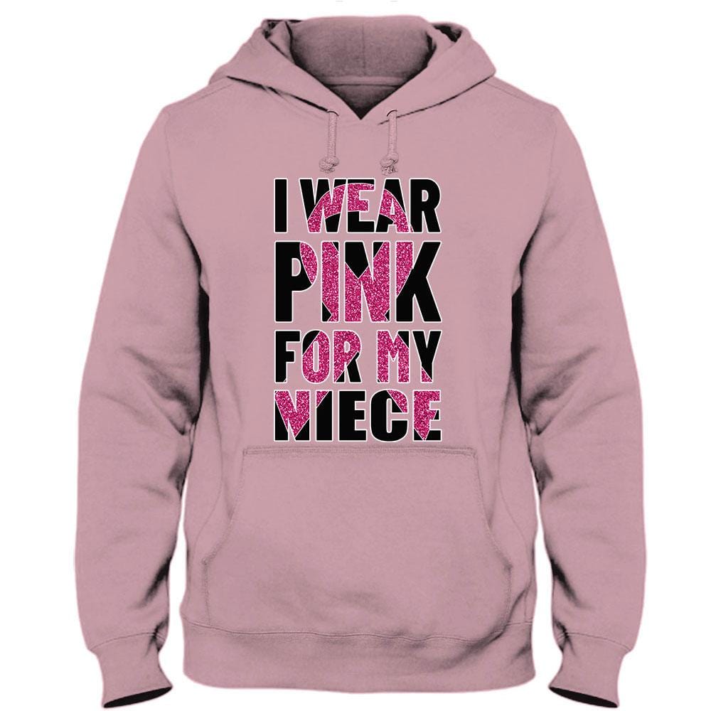 Breast Cancer Warrior Awareness Shirt, I Wear Pink For Niece, Ribbon