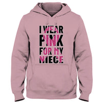 Breast Cancer Warrior Awareness Shirt, I Wear Pink For Niece, Ribbon
