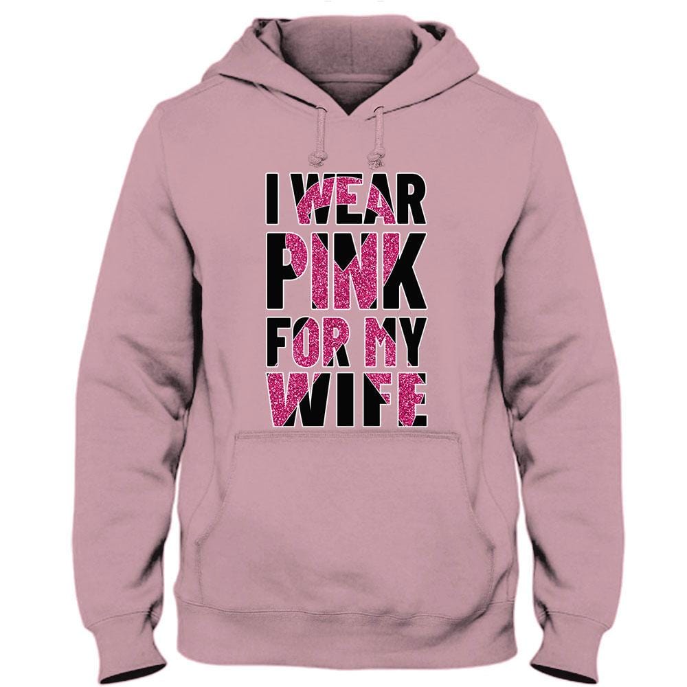 Breast Cancer Warrior Awareness Shirt, I Wear Pink For Wife, Ribbon