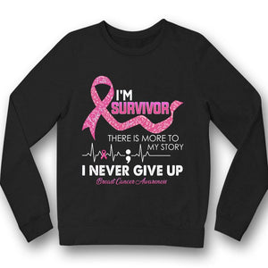 Camiseta con lazo rosa "Soy una sobreviviente y una guerrera contra el cáncer de mama"