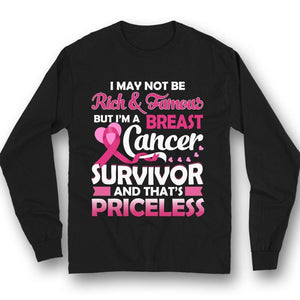 That's Priceless, Breast Cancer Survivor Awareness Shirt, Pink Ribbon