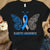 Camiseta de apoyo para la concienciación sobre la diabetes, con lazo azul y mariposa, con fe, esperanza, amor y curación