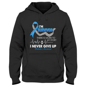 I'm Survivor, Diabetes Awareness Shirt, Blue Ribbon