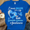 I Wear Blue For Dad, Diabetes Awareness Shirt, Ribbon Butterfly