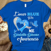 I Wear Blue For Me, Diabetes Awareness Shirt, Ribbon Butterfly