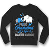 Diabetes Awareness Shirts Proud Grandma Of Type 1 Warrior Elephant