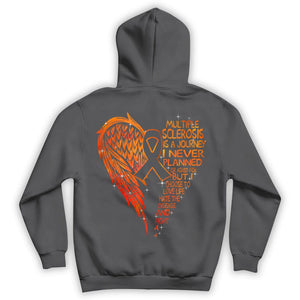 MS Is A Journey I Never Planned But I Choose To Fight, Wings, Multiple Sclerosis Awareness Shirt