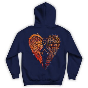 MS Is A Journey I Never Planned But I Choose To Fight, Wings, Multiple Sclerosis Awareness Shirt