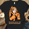 Never Give Up, Support Warrior, Multiple Sclerosis Awareness Shirt