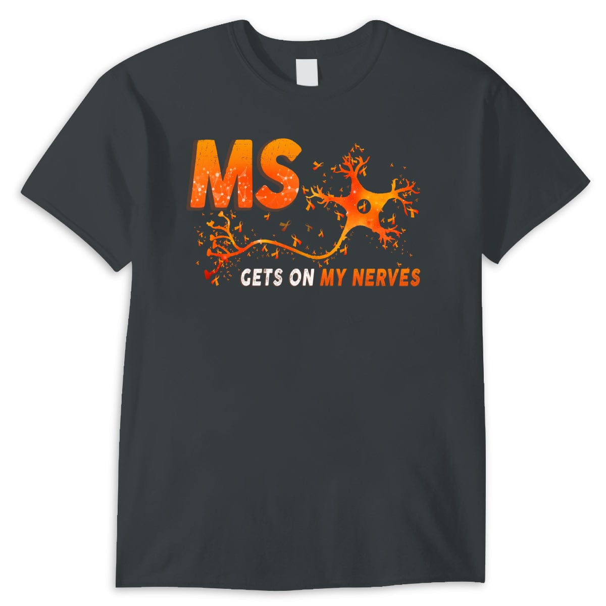 La esclerosis múltiple me pone de los nervios. Camiseta de concienciación sobre la esclerosis múltiple