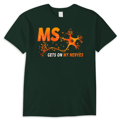 La esclerosis múltiple me pone de los nervios. Camiseta de concienciación sobre la esclerosis múltiple