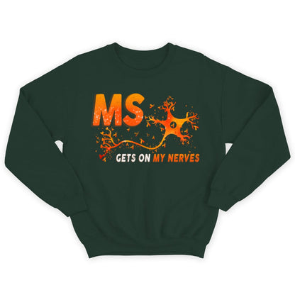 La esclerosis múltiple me pone de los nervios. Camiseta de concienciación sobre la esclerosis múltiple