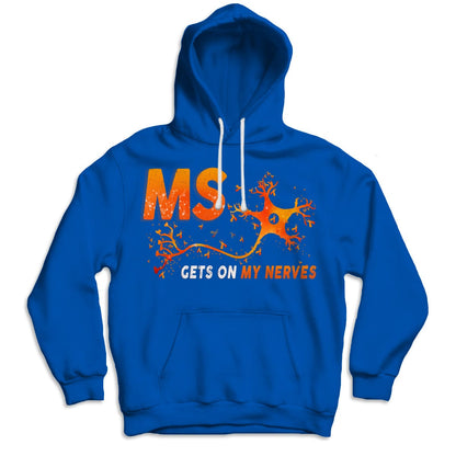 La esclerosis múltiple me pone de los nervios. Camiseta de concienciación sobre la esclerosis múltiple