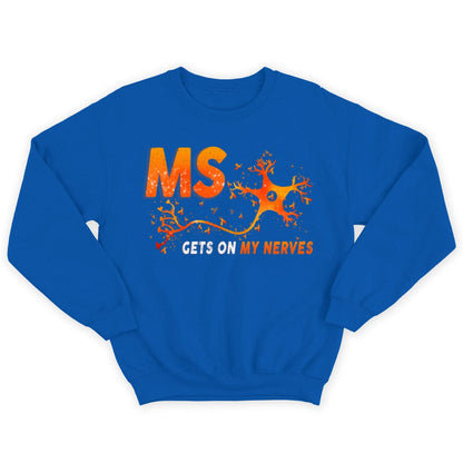 La esclerosis múltiple me pone de los nervios. Camiseta de concienciación sobre la esclerosis múltiple