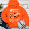 I Wear Orange For My Wife, Ribbon Sunflower & Car, Multiple Sclerosis Awareness Support T Shirt