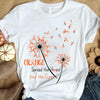 Spread The Hope Find The Cure, Orange Ribbon Dandelion, Multiple Sclerosis Warrior Awareness T Shirt