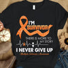 I'm Survivor, Orange Ribbon, Multiple Sclerosis Awareness Shirt