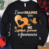 I Wear Orange For Me, Ribbon Butterfly Multiple Sclerosis Hoodie, Shirt