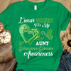 I Wear Green For Aunt, Glaucoma Awareness Support Shirt, Ribbon Butterfly