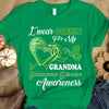 I Wear Green For Grandma, Glaucoma Awareness Support Shirt, Ribbon Butterfly