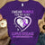 Llevo morado por tía, camiseta de guerrero de concienciación sobre el lupus, corazón de cinta