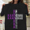 I Will Fight Against, Lupus Warrior Awareness Shirt, Purple Ribbon