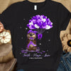 Faith Hope Love, Lupus Warrior Awareness Shirt, Purple Mouse Balloon