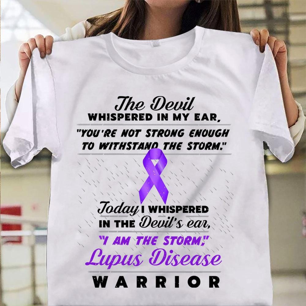 I Am The Storm, Lupus Warrior Awareness Shirt, Purple Ribbon