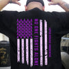 Lupus Awareness Support Shirt, No One Fights Alone Ribbon American Flag