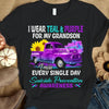 I Wear Teal Purple For Grandson, Sunflower Car, Suicide Prevention Awareness Shirt