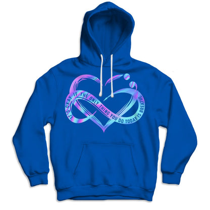 Está bien si lo único que haces hoy es respirar Camisetas de prevención del suicidio con el corazón infinito