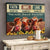 Cows With Sunflowers Faith Hope Love Cow Farm Vintage Poster, Canvas