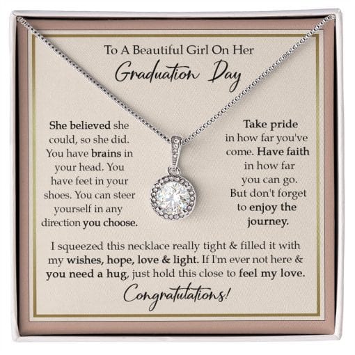 To A Beautiful Girl On Her Graduation Day Enternal Hope Necklace Enjoy The Journey