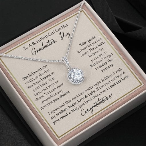 To A Beautiful Girl On Her Graduation Day Enternal Hope Necklace Enjoy The Journey