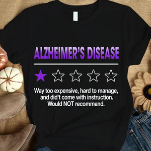 1 Out Of 5 Purple Stars, Alzheimer's Disease Awareness Shirt