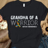 Autism Awareness Shirt, Grandma Of A Warrior Puzzle Piece Ribbon