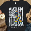 Puzzle Piece Ribbon, Funny Autism Awareness T Shirt