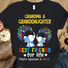 Autism Grandma Shirt, Best Friends For Life With Elephant Puzzle Piece