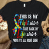 This Is My Fight Take Back Life, Autism Awareness Shirt, Puzzle Piece Ribbon
