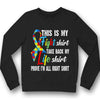 This Is My Fight Take Back Life, Autism Awareness Shirt, Puzzle Piece Ribbon