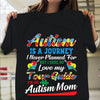 Autism Mom Shirt, A Journey I Never Planned , Puzzle Piece Heart