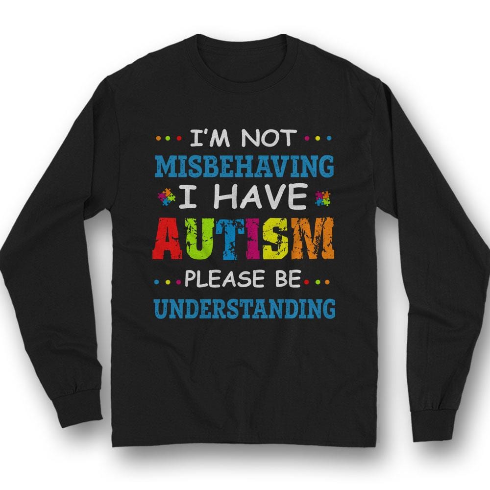 No me estoy portando mal, sé comprensivo, camiseta de concienciación sobre el autismo, pieza de rompecabezas