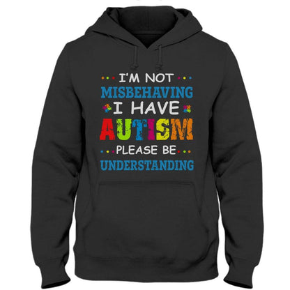 No me estoy portando mal, sé comprensivo, camiseta de concienciación sobre el autismo, pieza de rompecabezas