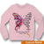 Sudadera personalizada de guerrera contra el cáncer de mama, soy la tormenta, mariposa rosa, sudadera con capucha personalizada para concientizar sobre el cáncer de mama